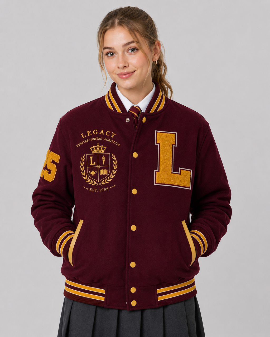 Legacy Maroon Matric Jacket