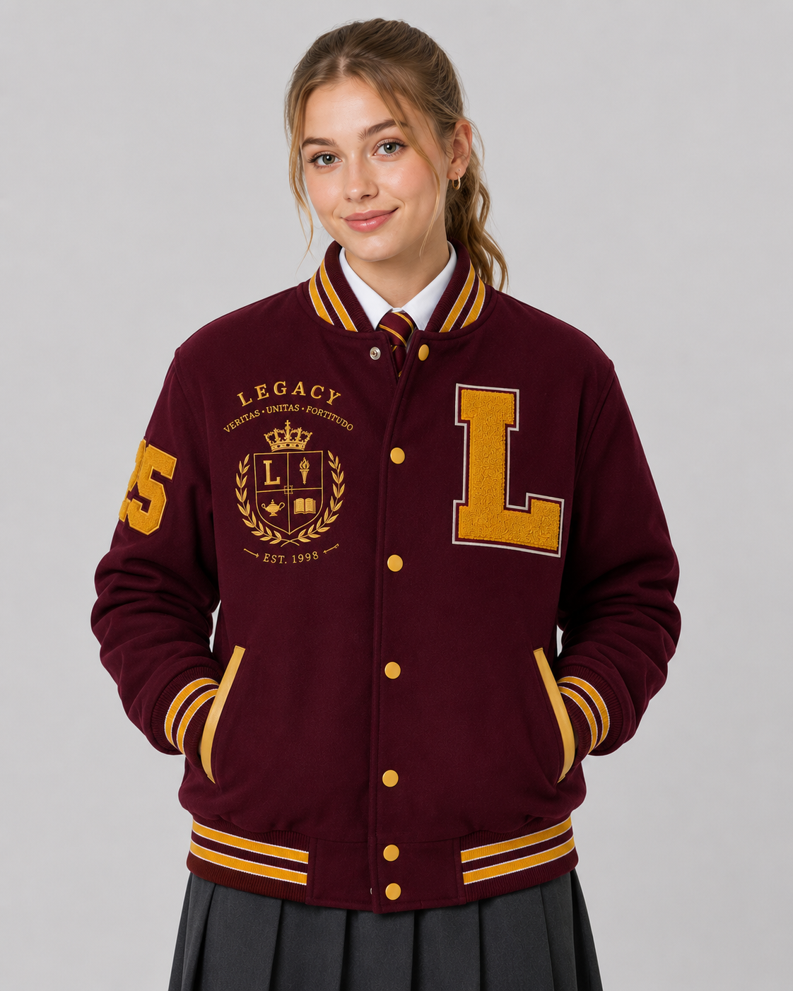 Legacy Maroon Matric Jacket
