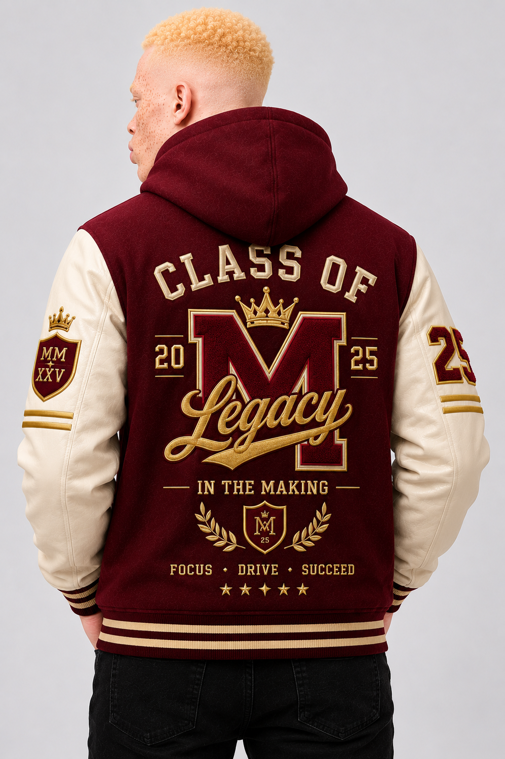 Crimson Hooded Legacy Matric Jacket