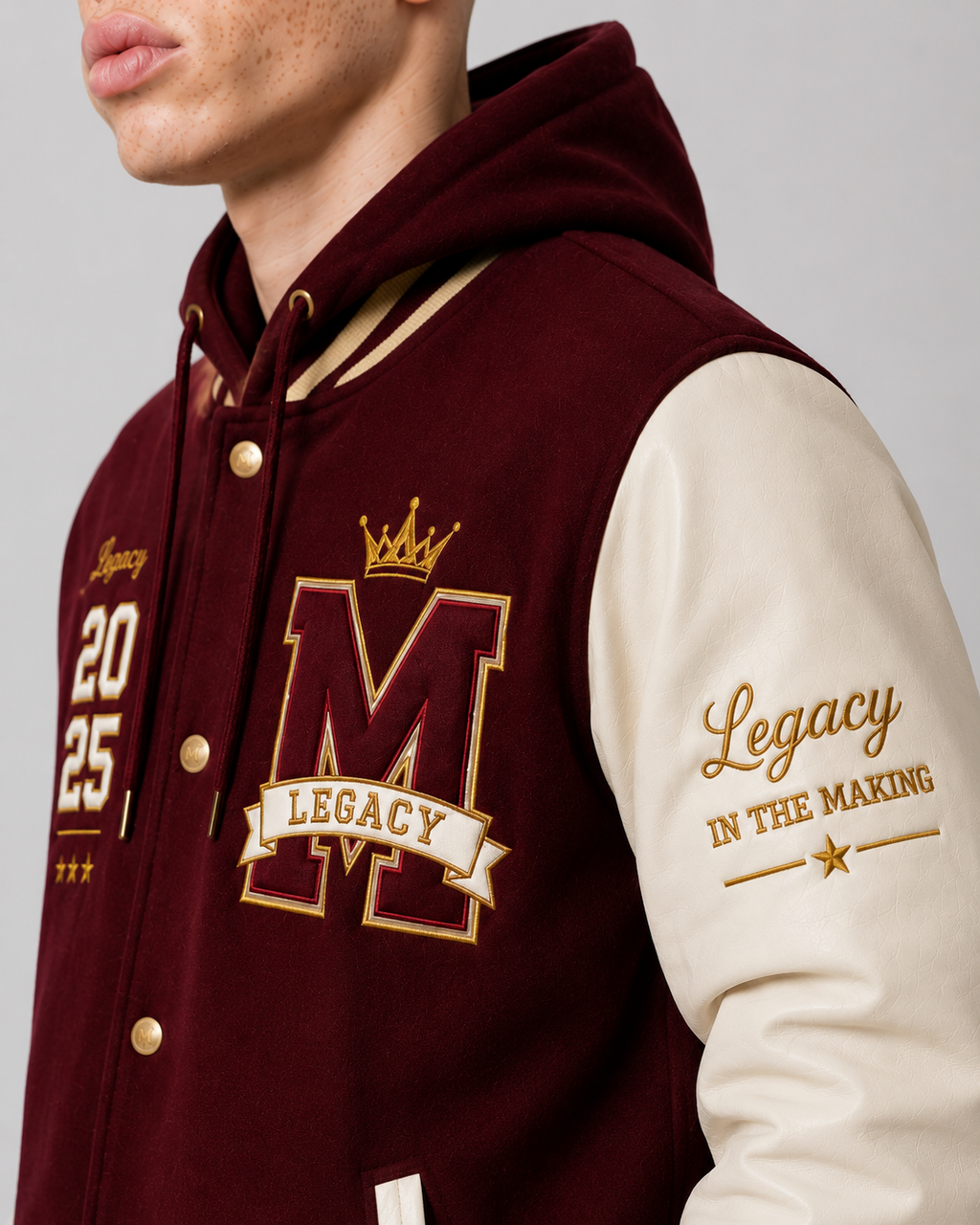 Crimson Hooded Legacy Matric Jacket