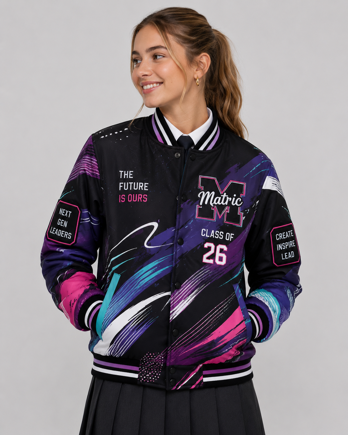 Abstract Motion Matric Jacket
