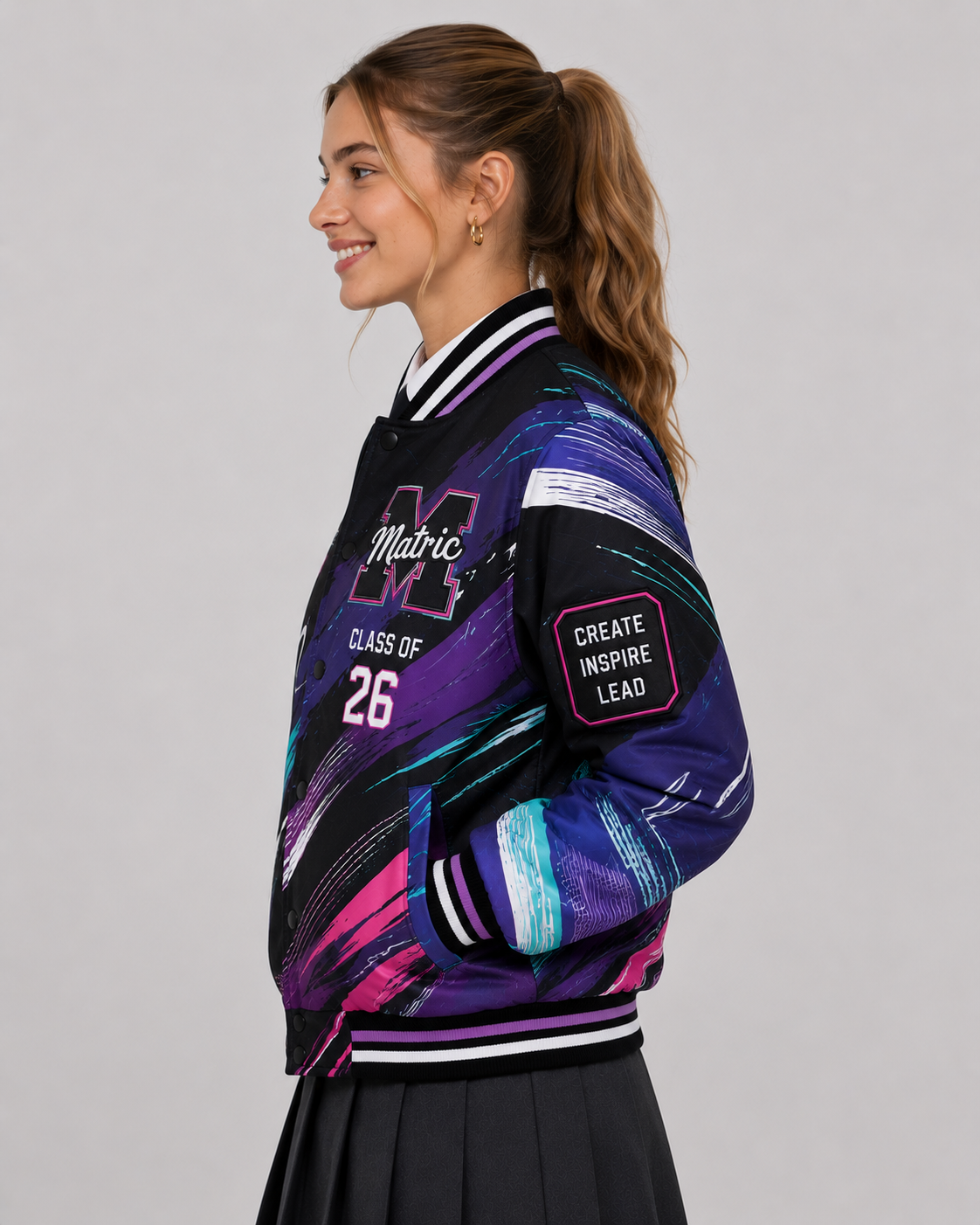 Abstract Motion Matric Jacket