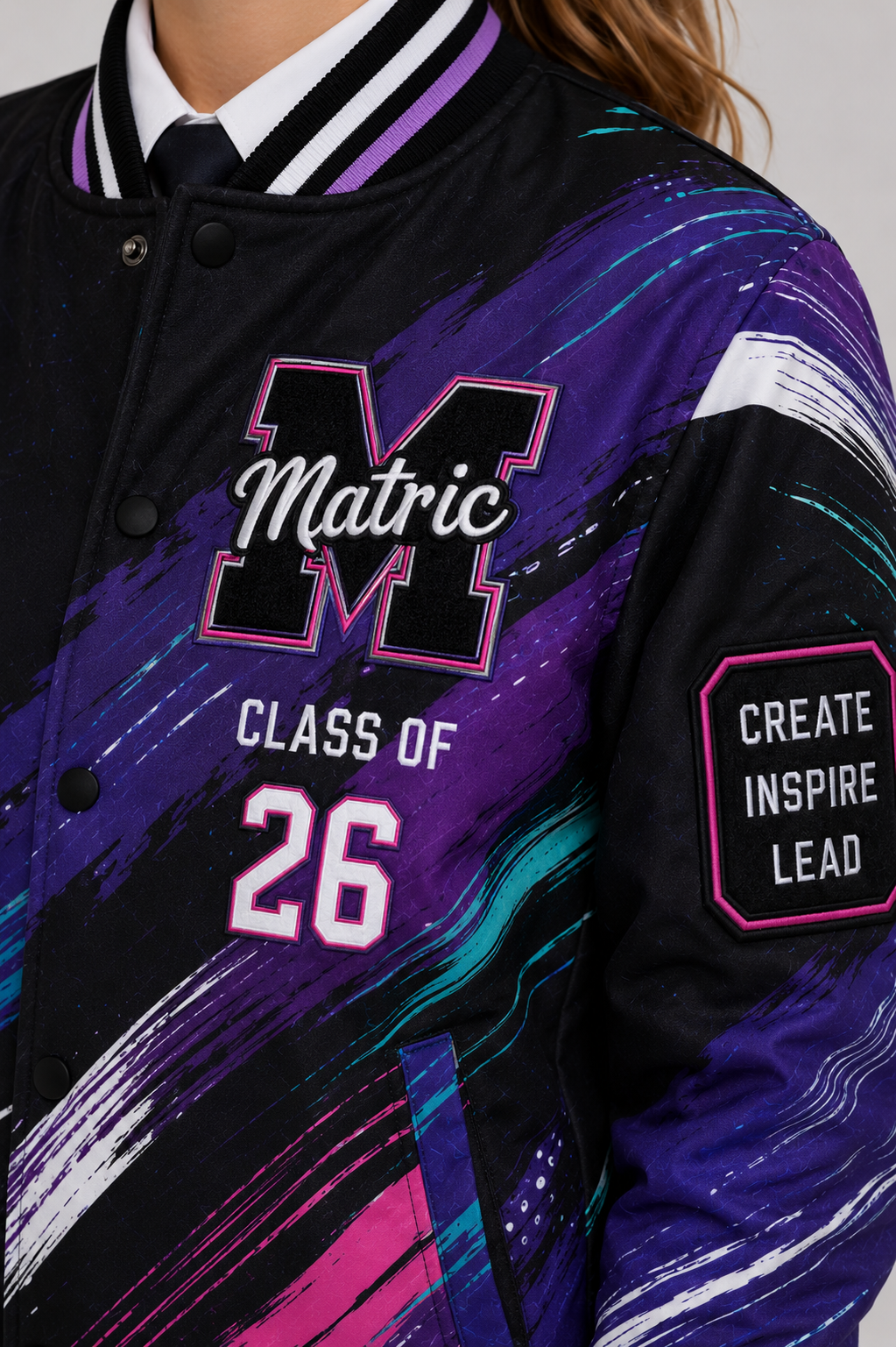 Abstract Motion Matric Jacket