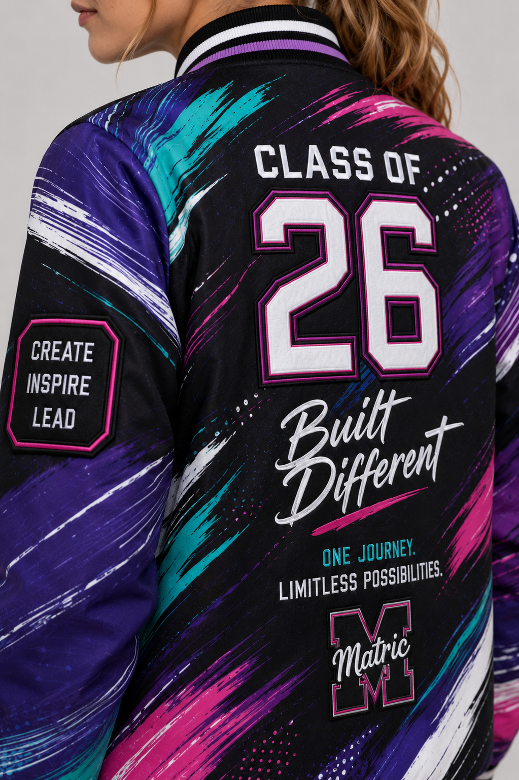 Abstract Motion Matric Jacket