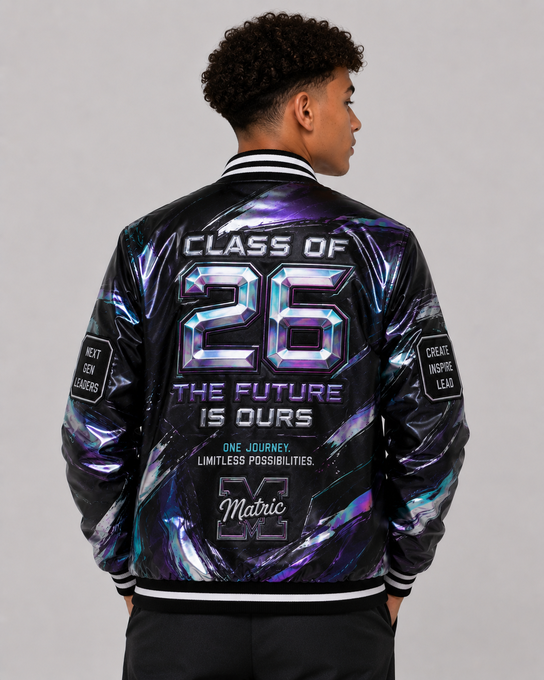 Chrome Effect Matric Jacket