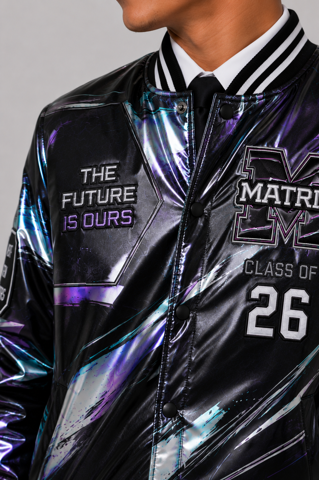 Chrome Effect Matric Jacket