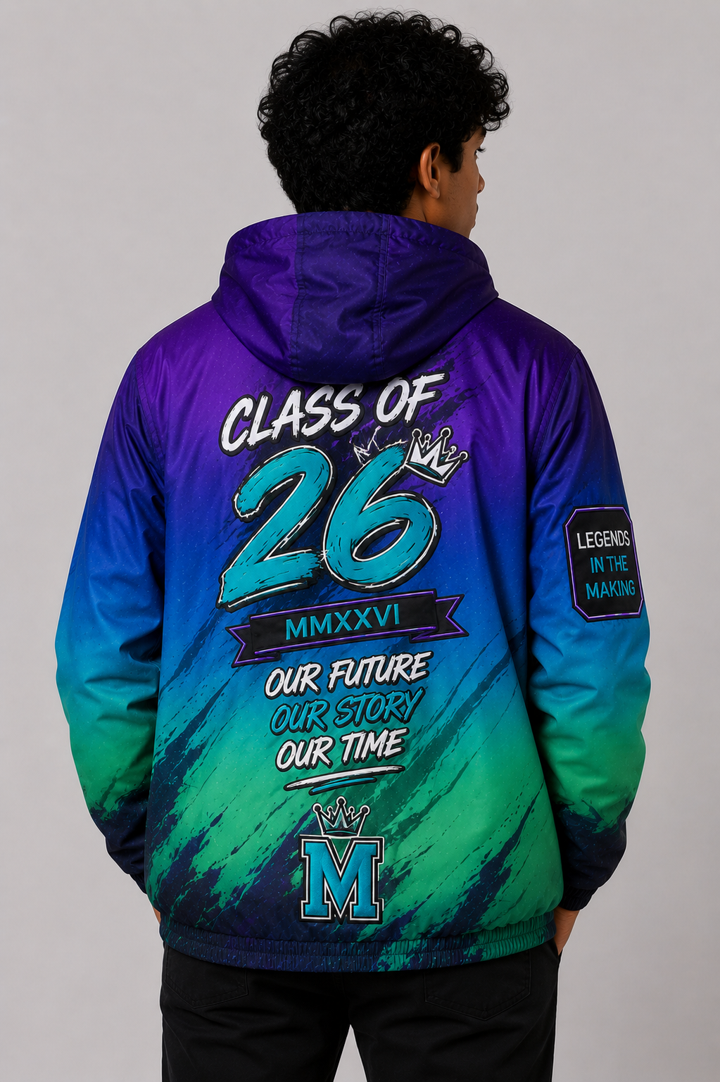 Gradient Windbreaker Matric Jacket