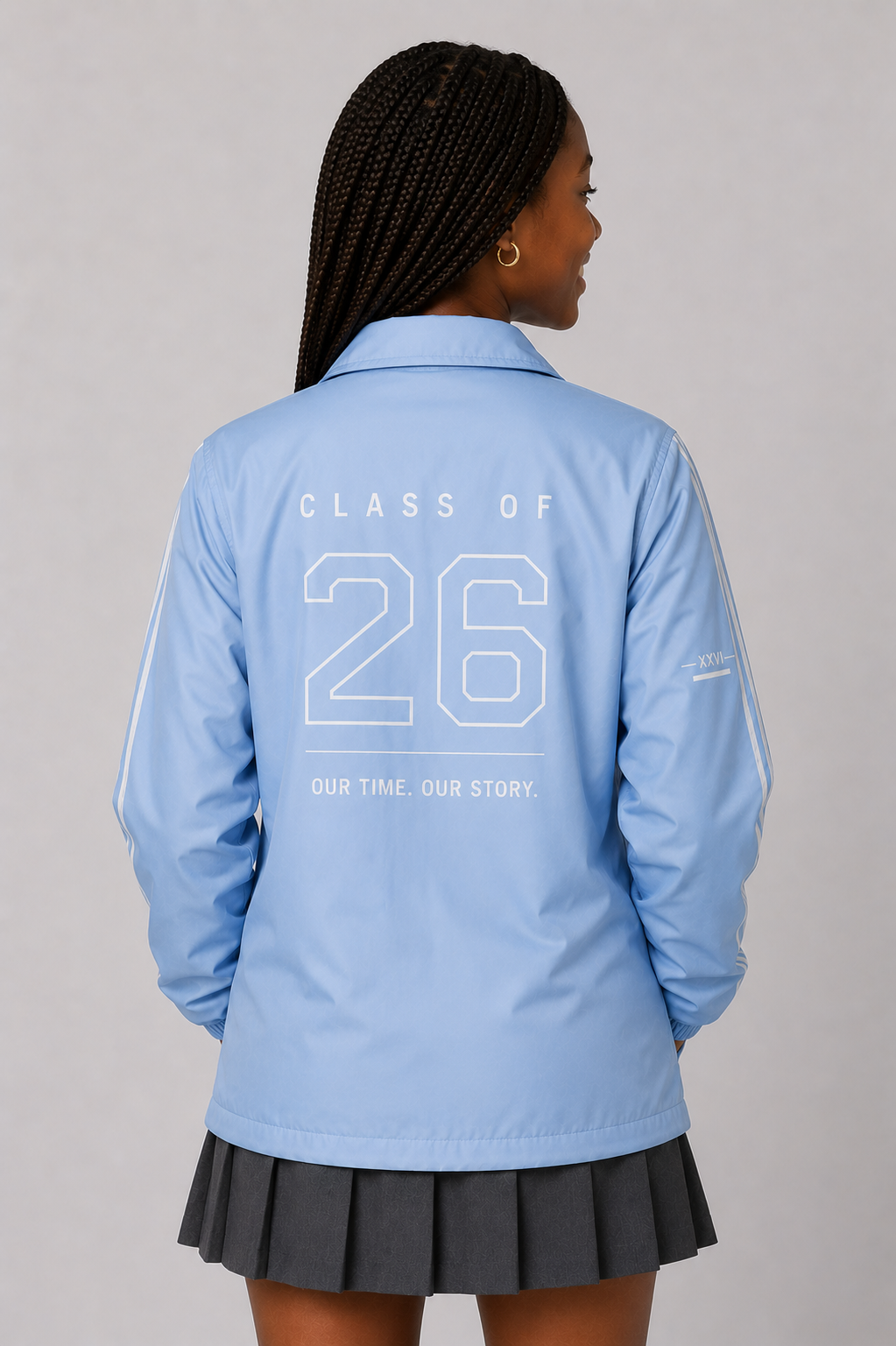 Minimal Coach Print Matric Jacket