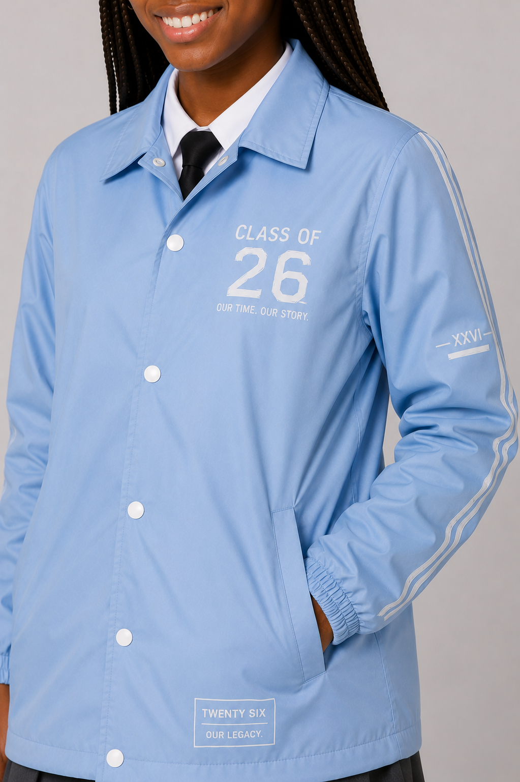 Minimal Coach Print Matric Jacket