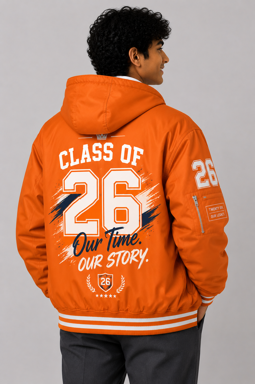 Oversized Street Hoodie Matric Jacket