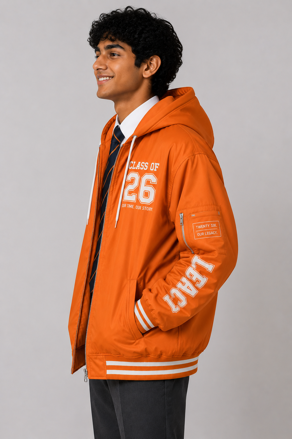 Oversized Street Hoodie Matric Jacket