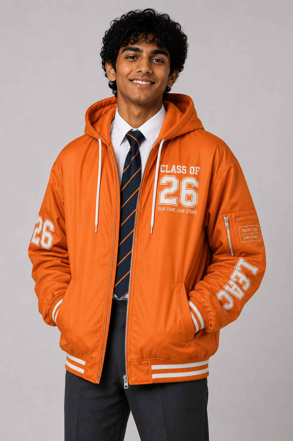 Oversized Street Hoodie Matric Jacket