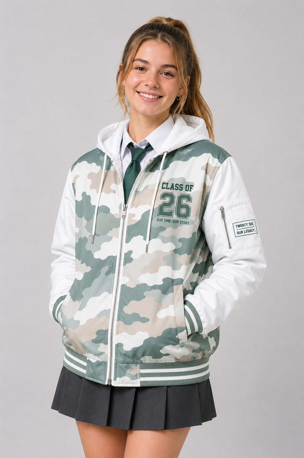 Camo Hooded Matric Jacket