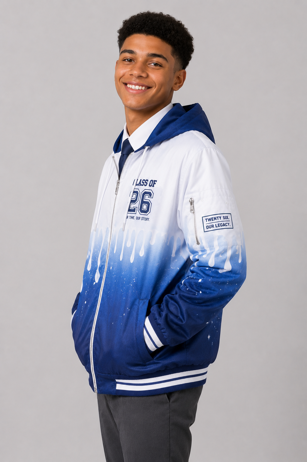 Drip Gradient Hoodie Matric Jacket