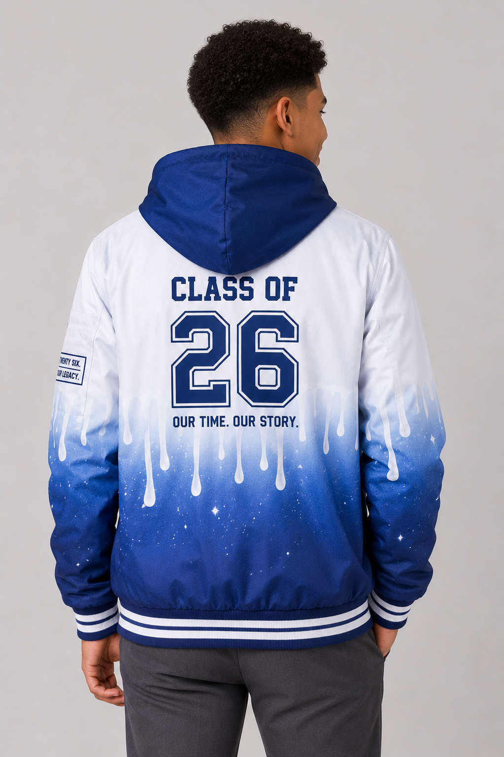 Drip Gradient Hoodie Matric Jacket