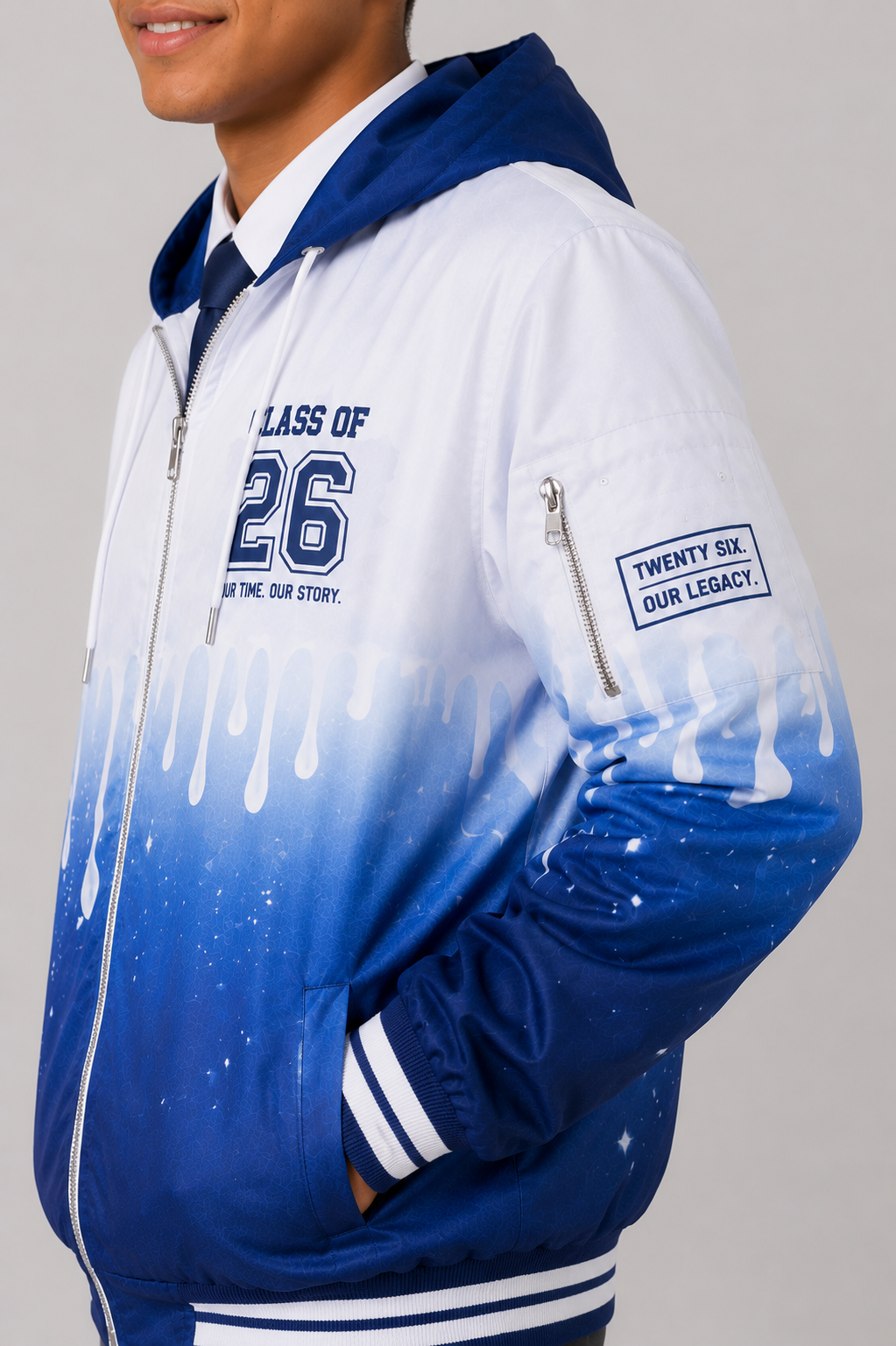 Drip Gradient Hoodie Matric Jacket