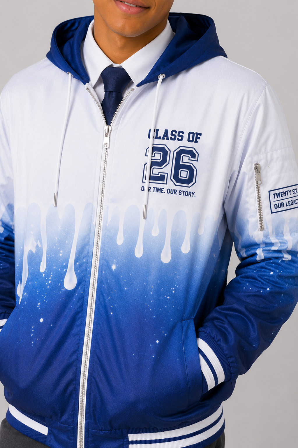 Drip Gradient Hoodie Matric Jacket