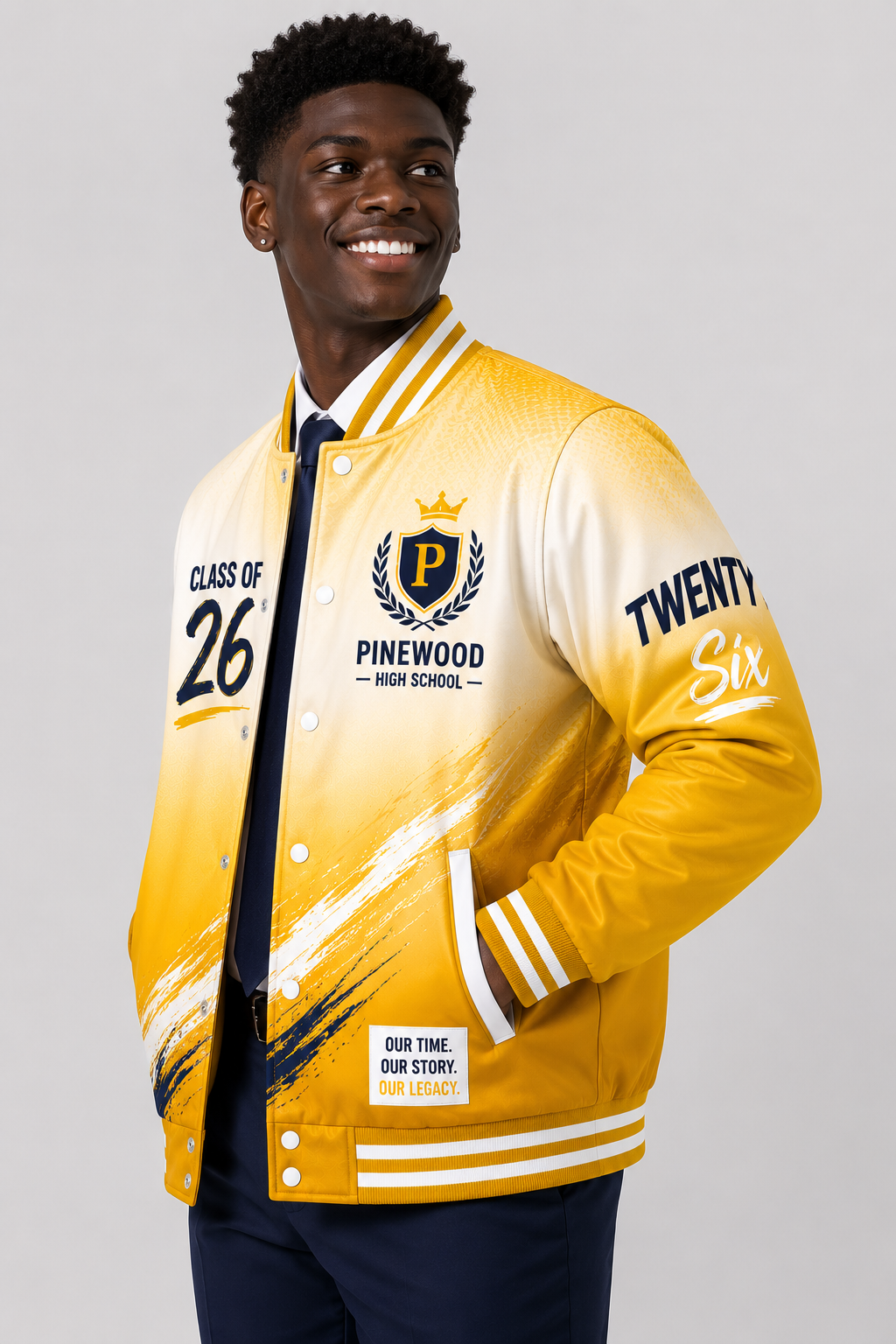 Gradient Varsity Matric Jacket