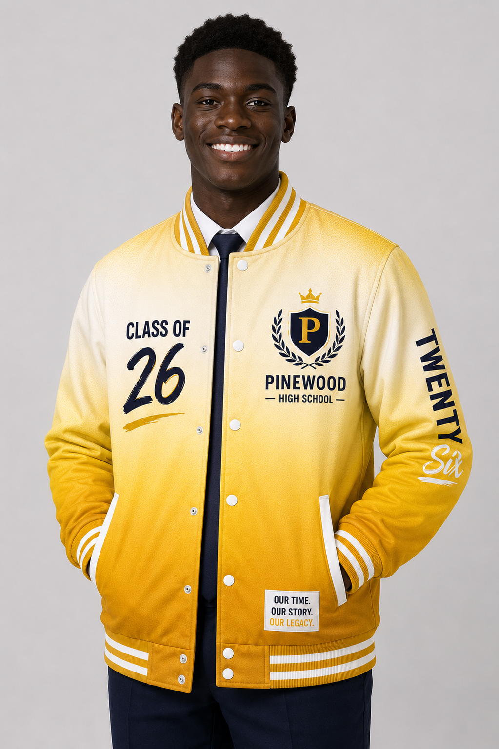Gradient Varsity Matric Jacket